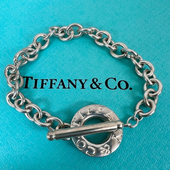 🔴Authentic TIFFANY & CO Sterling Silver Toggle Link Bracelet 🔴 - Picture 3 of 7